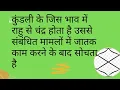 Lagu कुंडली के जिस भाव में राहु से चंद्र होता है उससे संबंधित मामलों में जातक काम करने के बाद सोचता है