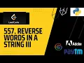 Reverse Words in a String III Leetcode - 557 2 Approaches Paytm Adobe Google
