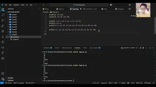 Python Logical Operators String Methods startswith endswith find index LWA Class