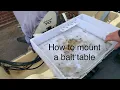 How to mount a fishing boat bait table cheap easy and quick release
