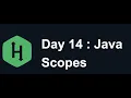 Day 14 Scopes Hacker Rank Java