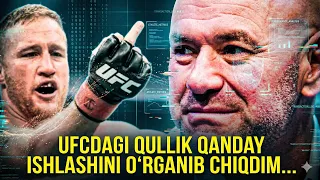 UFCDAGI QULLIK SIRINI FOSH QILDIM! UFC SHARTNOMASI MANA SHUNDAY QILIB JANGCHINI SINDIRADI!