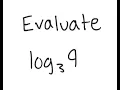Logarithms Evaluate log - 3 9