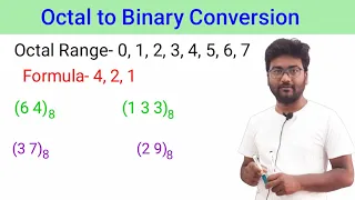 octal to binary conversion in hindi octal to binary conversion trick octal to binary number