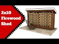 2x10 Firewood Shed Plans - Cords Storage