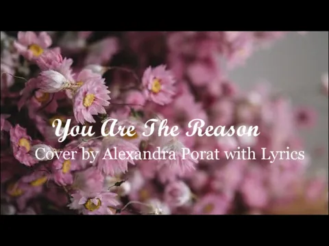 Download MP3 You Are The Reason - Cover by Alexandra Porat with Lyrics - Deutsche Übersetzung