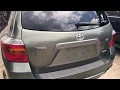 2008-2013 Toyota Highlander automatic rear hatch not working