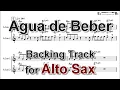 Agua de Beber - Backing Track with Sheet Music for Alto Sax