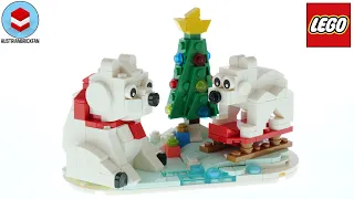 LEGO 40571 Wintertime Polar Bears Speed Build
