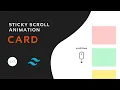 Creating a sticky vertical card scroll with Tailwind CSS in Next js Component 1