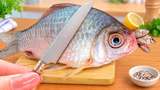 Viral Tiny Cooking Recipe 🐟 How to Make Spicy Fish with Paprika So Easy | Mini Yummy