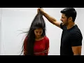 Punishment Long Hair Student Long Hair Hard Pulling hand arms Bondage