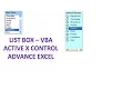 Excel Programming - Activex controls