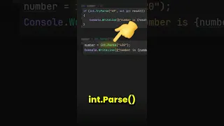 TryParse correctly in C