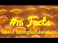 facts about StringBuilder