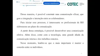 Atividade 26: Comunicação interna
