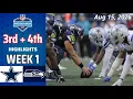 Cowboys vs Seahawks Full Highlights 3rd 4th Aug 15 2026 NFL Preseason Week 1