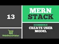 13 Create User model for database - Ecommerce Tutorial using MERN Stack