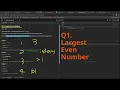 Leetcode Weekly Contest 483 Q1 Largest Even Number