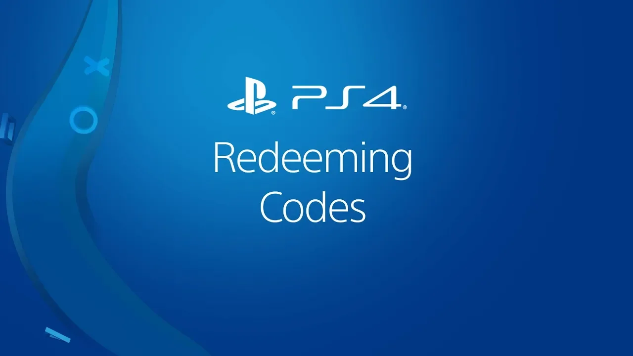 PS4 console redeeming a voucher