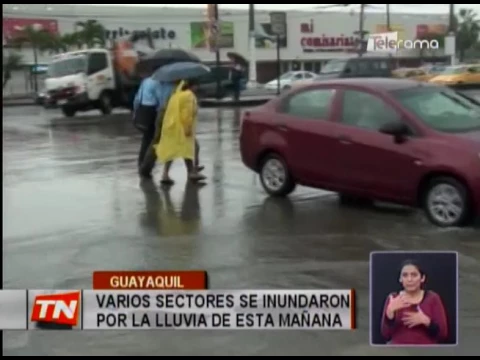 Varios sectores se inundaron por la lluvia de esta mañana