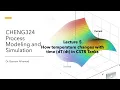 CHENG324 Lecture5 CSTR How Temperature changes with Time dTdt Seborg Chapter 2