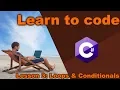 Learn to code lesson 3 Loops and conditionals