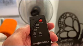 How to use the remote on Amazon Basic Pedestal Fan