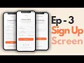 Sign Up And OTP Screen - Complete E-Commerce App Flutter UI