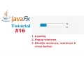 JavaFx and SQL Server Tutorials binding Progressbar ProgressIndicator Pop up Windows