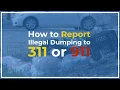 How to Report Illegal Dumping