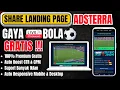 Landing Page Adsterra Premium Gratis | Gaya Live Bola Auto CTR Tinggi 2025!