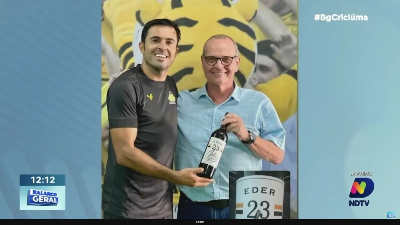 Ney Lopes: jogador Eder do Criciúma vira griff de vinhos finos