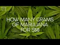 TM016 How Many Grams of Marijuana for 50