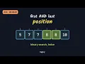 Find First and Last Position of Element in Sorted Array LeetCode Medium Python Logixy