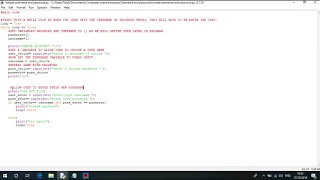 PYTHON CHALLENGE CREATING USERNAME AND PASSWORD
