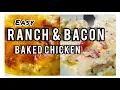 EASY Chicken Bacon Ranch Bake Recipe Baked Crack Chicken Keto Low Carb Chicken Recipe