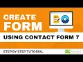 How To Create A Contact Form Using Contact Form 7 in WordPress