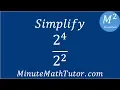 Simplify 2 2