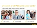 Overview of CFP Board s Career Center