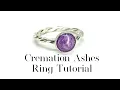 Purple Ashes Ring - Cabochon Stone Making and Setting Tutorial