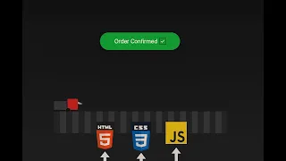 Full Tutorial on Order Confirm Animation using HTML CSS JavaScript Frontend Project