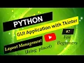Python Tkinter Layout Manager - Part 3 Python Tkinter GUI Tutorial for Beginners Place Method