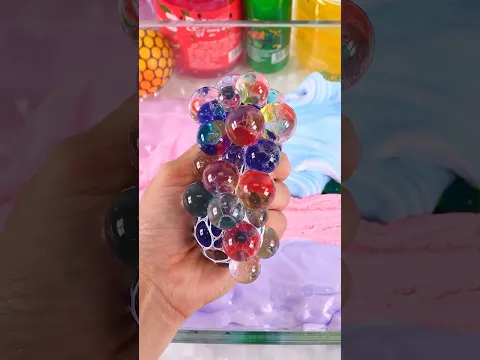 Satisfying Video How to Make Rainbow Slime  Rainbow Slime Mixing  Mixing Cutting ASMR #RainbowToyToc