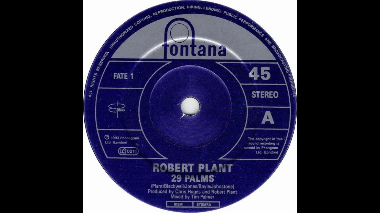 Robert Plant * 29 Palms   1993   HQ