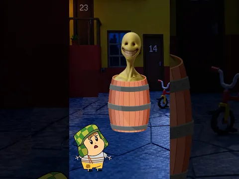 Chavito Y El Monstruo Del Barril 😱‼️ #peppapig #chavodel8 #minecraft