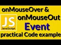 How to use onMouseOver onMouseOut events in Javascript Javascript Tutorials
