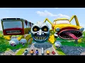 Download Lagu ALL MONSTERS Big \u0026 Small Cars with NEW TRAIN MOON ZELDA EATER \u0026 CAR EATER \u0026 BUS EATER – BeamNG