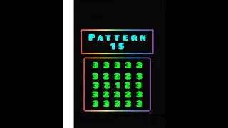 Pattern 15 Rectangular Number pattern C program