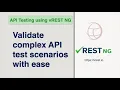 API Testing - Request chaining or validate complex API test scenarios with ease using vREST NG